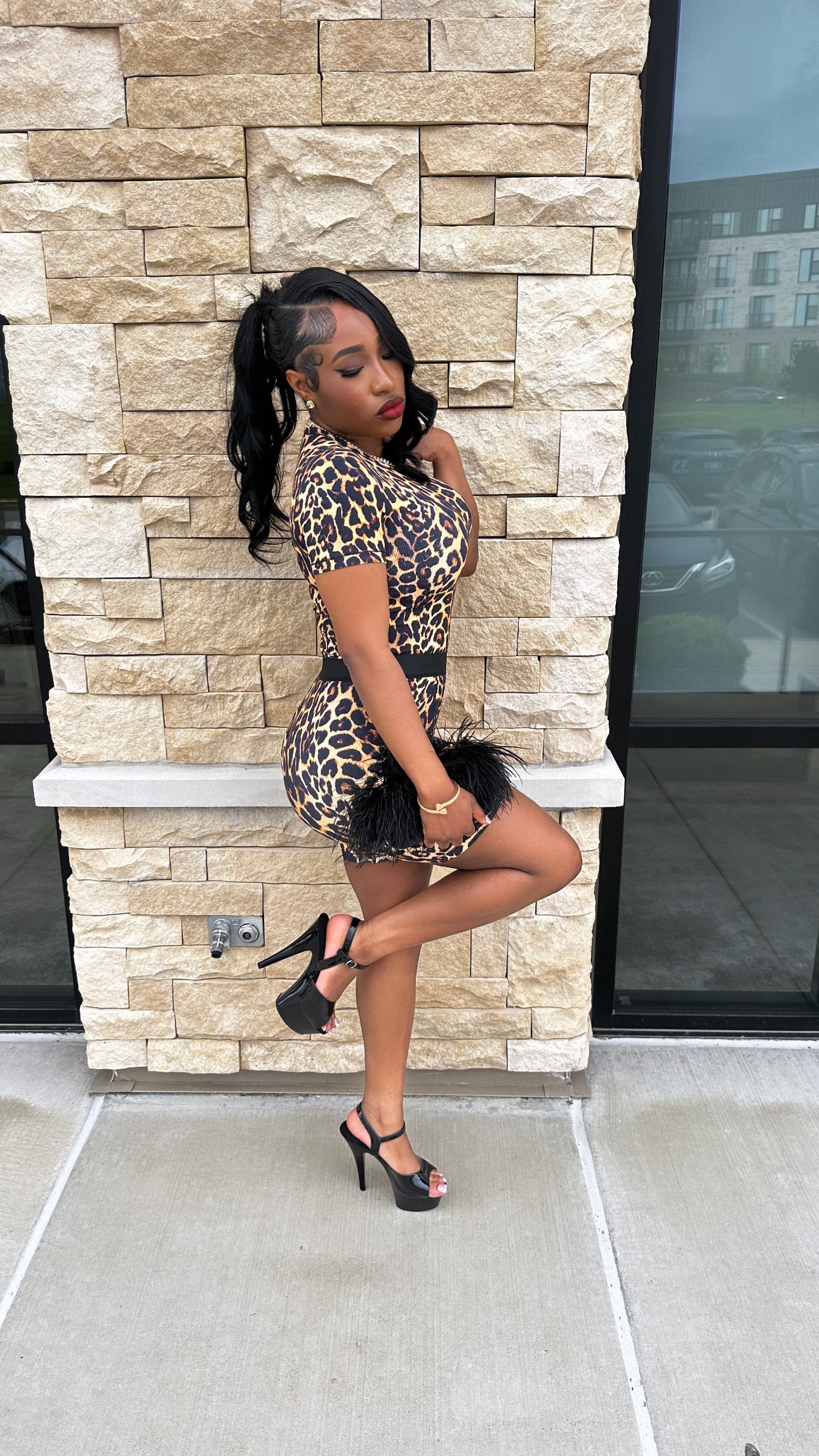 CHEETAH SHORT SET