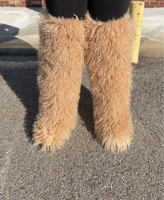MONGOLIAN FUR BOOTS