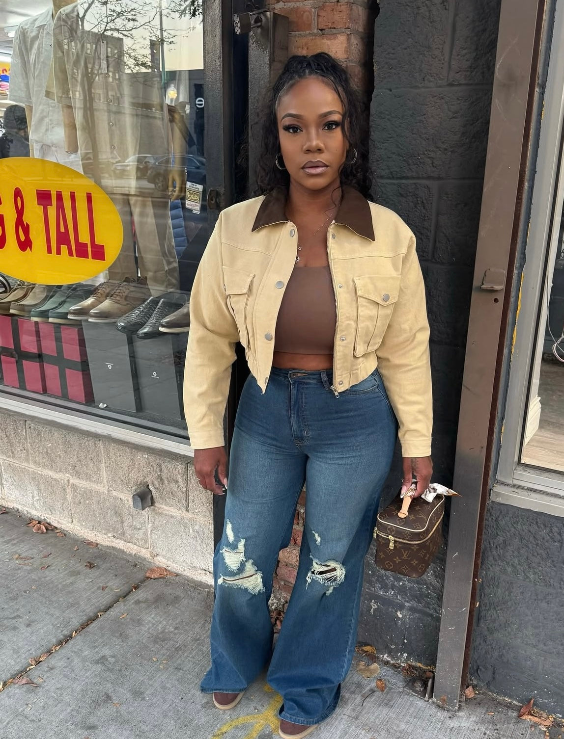 Cropped Trucker Jacket