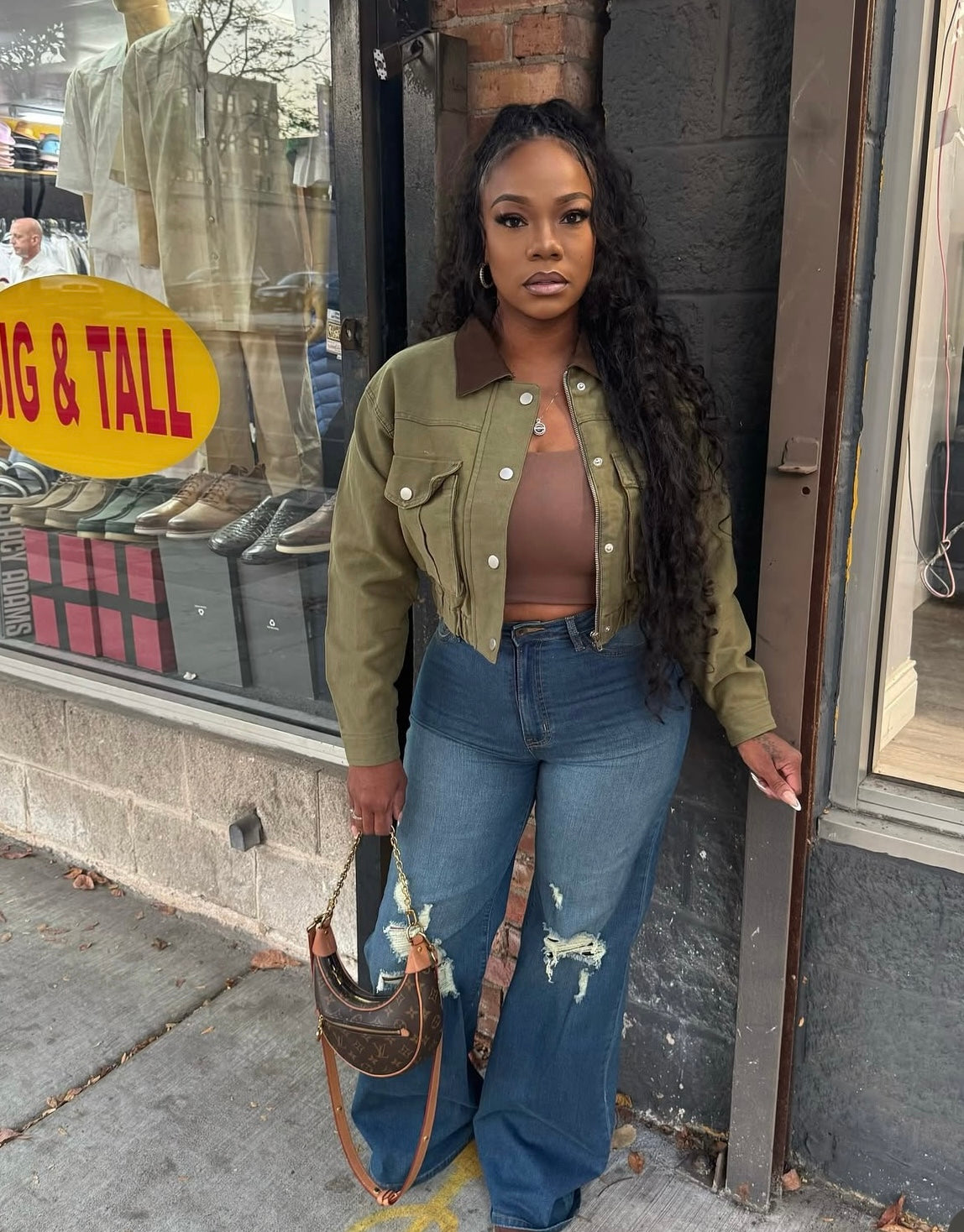 Cropped Trucker Jacket