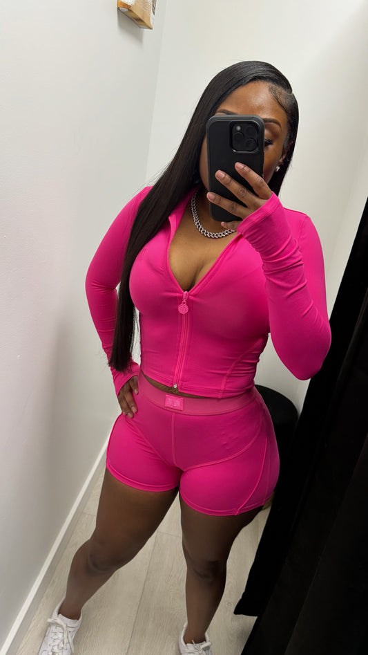 SCULPT SHORT SET - PINK